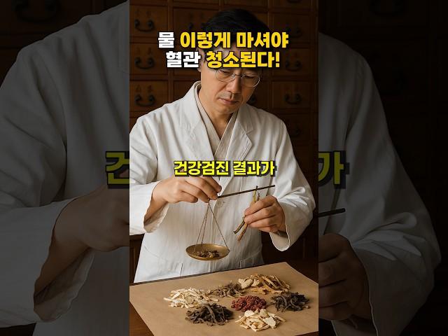 물 '이렇게' 마셔야 혈관 청소된다! #건강 #건강정보
