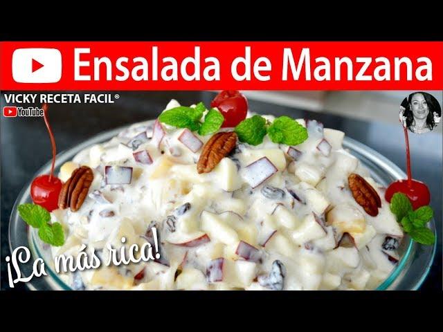 ENSALADA DE MANZANA | #VickyRecetaFacil