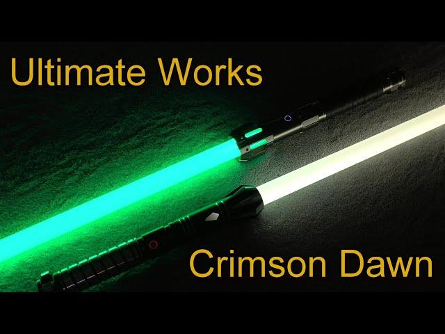 Comparing neopixel blades from Ultimate Works and Crimson Dawn [HD]