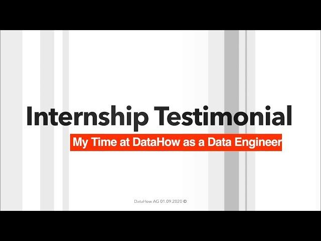 Internship Testimonial - Adamos Solomou @ DataHow - 2020