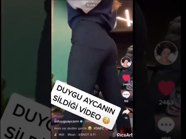 Duygu Aycan'ın tiktoktan sildiği video