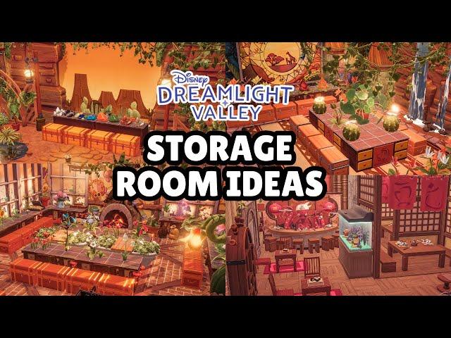 8 EASY THEMED STORAGE ROOMS FOR YOUR VALLEY//FUNCTIONAL STORAGE HOUSE TOUR//DISNEY DREAMLIGHT VALLEY