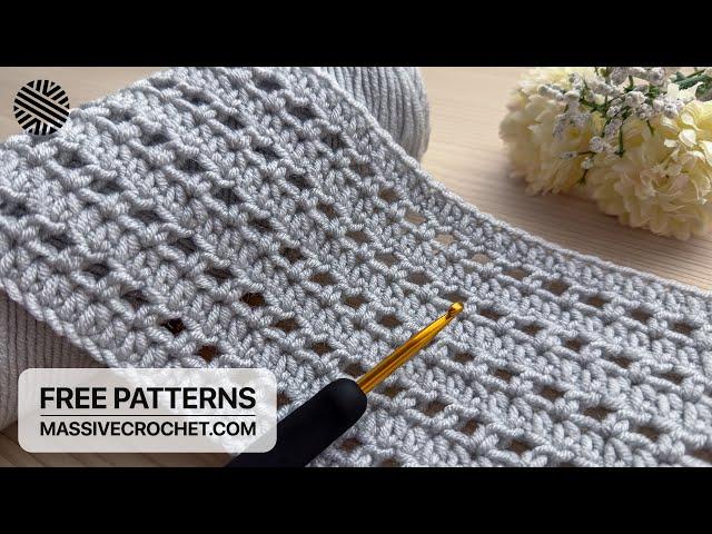 SUPER EASY Crochet Pattern for Beginners!️ Crochet Stitch for Baby Blanket & Bag