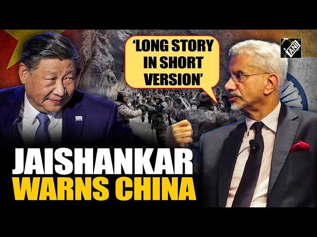 “If tensions continue…” Jaishankar’s direct message to China; narrates ‘long story in short version’