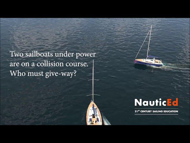 Sailing Rules Give-way for powerboats