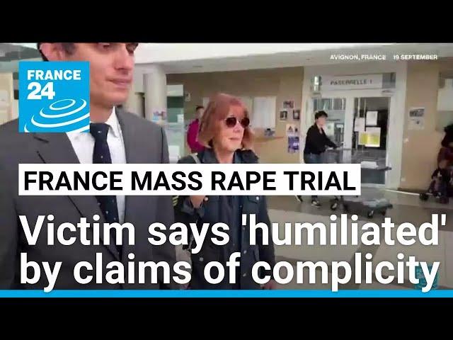 French mass rape survivor says 'humiliated' by claims of complicity • FRANCE 24 English