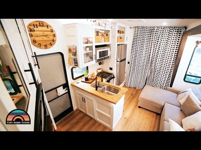 Renovated 5th Wheel Toy Hauler RV - Full Time Tiny House Life On The Road