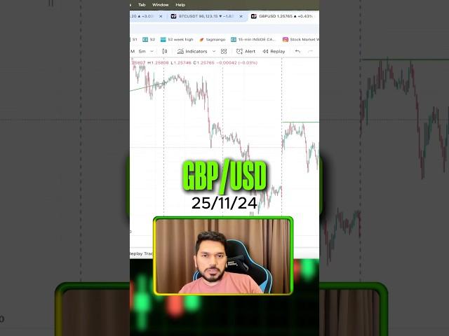 We took GBP/USD Trade on YouTube live see how we booked the profit #forextrader