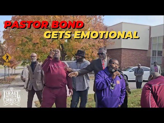 PASTOR BOND GETS EMOTIONAL