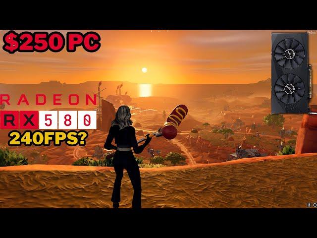 Fortnite Chapter 5 Season 3 On A $250 PC | Xeon 2680 V4 + RX 580 8GB 2048SP | 1080P Performance Mode