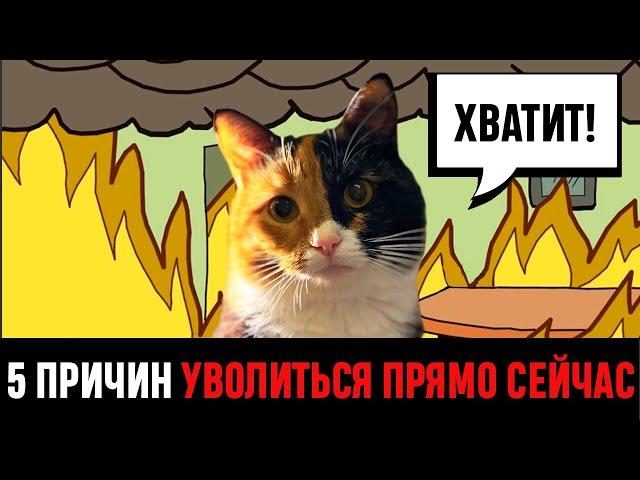 Когда 100% пора увольняться? 5 причин