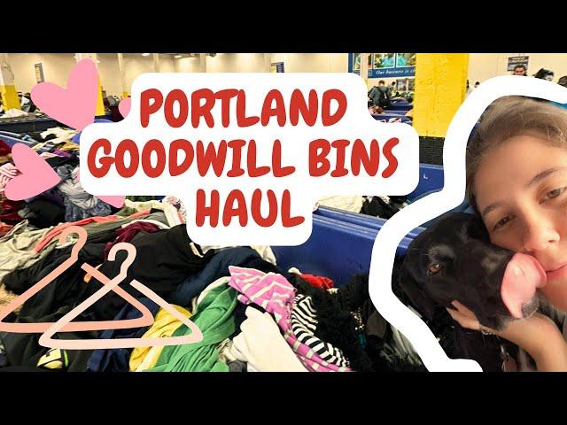 I WENT TO THE BINS IN PORTLAND! goodwill bins haul to resell online