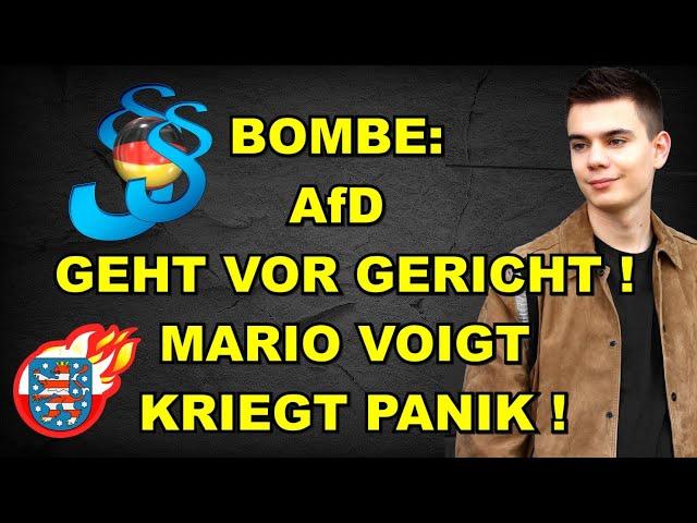 AfD geht VOR GERICHT! VOIGT IN PANIK!