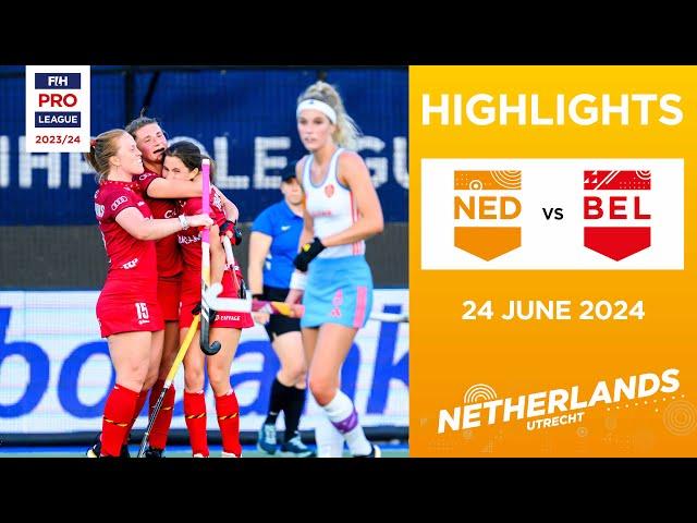 FIH Hockey Pro League 2023/24 Highlights - Netherlands vs Belgium (W) | Match 1