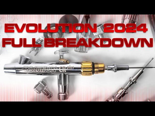 Harder & Steenbeck Evolution 2024 airbrush full breakdown for cleaning/maintenance and re-assembly.