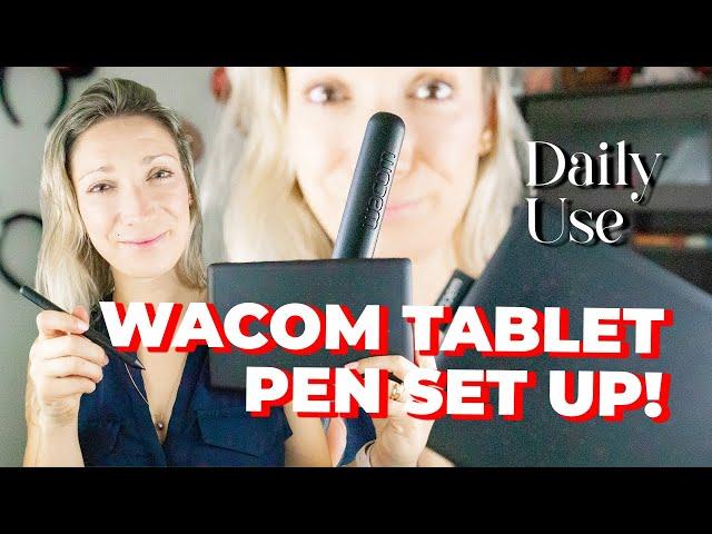 ONE BY WACOM TABLET PEN SET UP AND DAILY USE | Let's dive into the Wacom desktop center