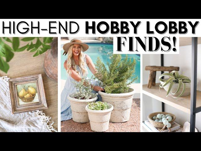 HOBBY LOBBY SHOP WITH ME AND HAUL || HOME DECORATING TIPS || DECOR IDEAS || DESIGNER DUPES