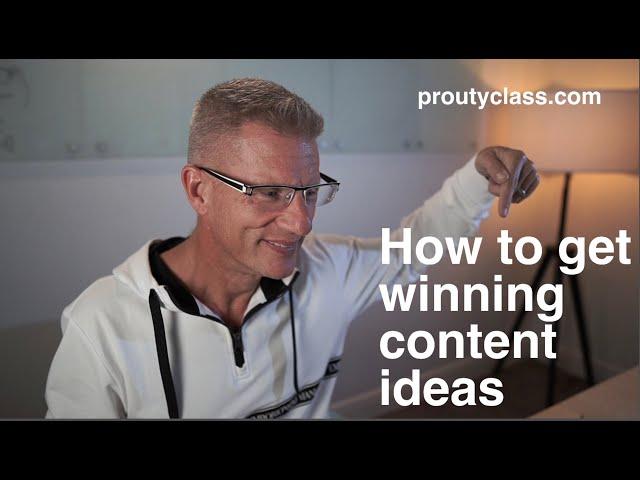 The #1 Place To Get Winning Content Ideas - Chris Prouty