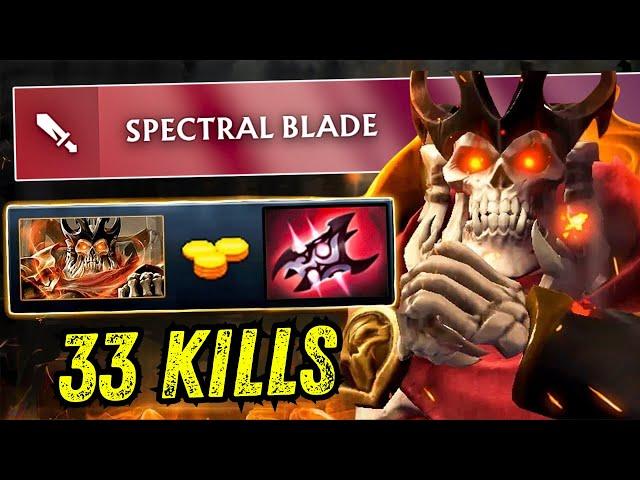 Great Sword Smash Carry Wraith King 33Kills Armlet + Radiance Build Brutal Burn DPS 7.37e Dota 2