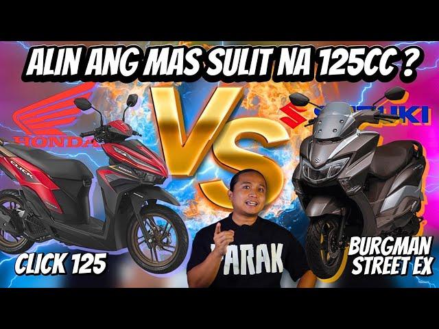 Alin ang mas SULIT na 125cc Honda Click 125 vs. Suzuki Burgman Street EX