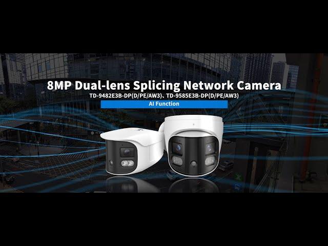 TVT 8MP Dual-Lens Splicing Network Camera-Al function performance