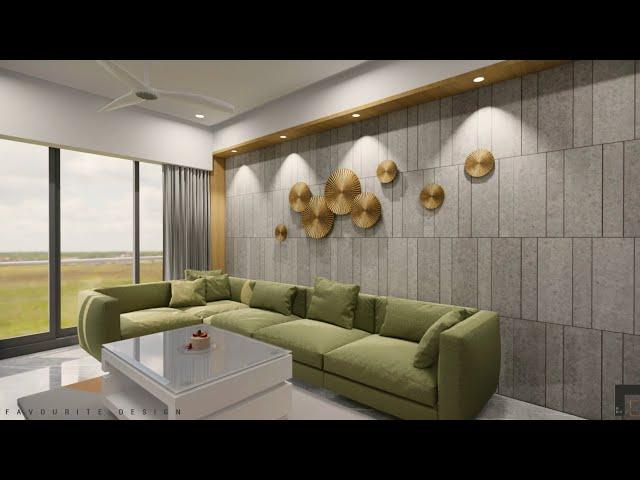 3BHK Affordable Interior Design in Ahmedabad | Ryhtham Apartments  | Favourite Design.