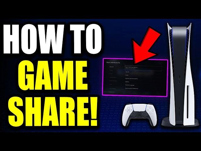 How To Game Share On PS5! PS5 Game Share Easy Method!