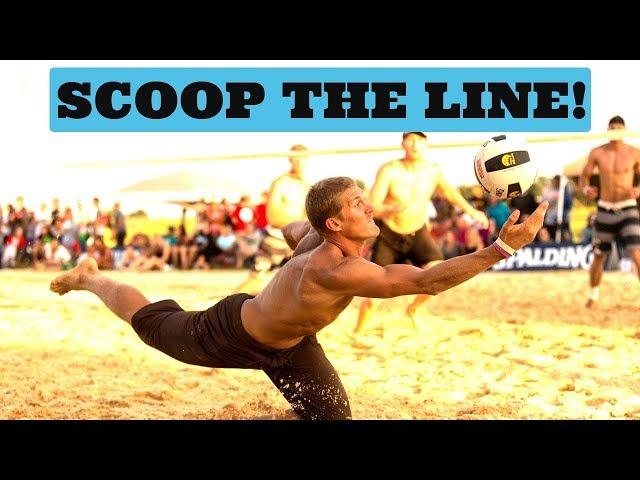 Beach Volleyball Defense |  Footwork for Digging the Line Shot