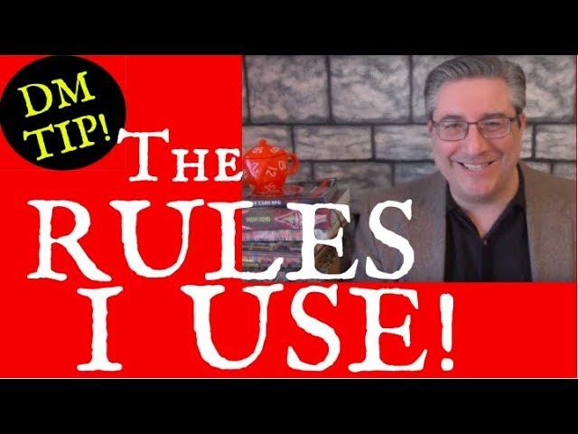 DungeonCraft #70: The Rules I Use