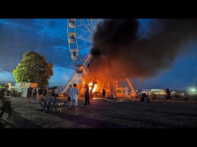 Highfield-Festival: Augenzeuge berichtet nach Riesenradbrand