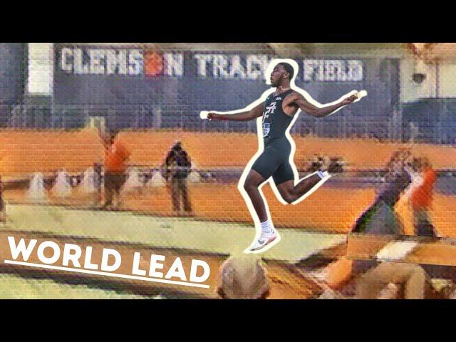 Jeremiah Davis jumps world leading 8.17m long jump at Clemson Invitational 2023