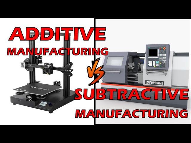 Difference Between 3D Printing and Conventional Manufacturing Processes | Additive vs Subtractive