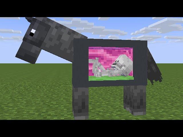 Eaten by a horse (Minecraft Vore Animation