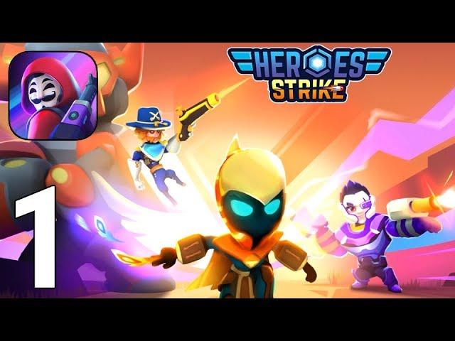 Heroes Strike Gameplay Walkthrough Part 1 - Tutorial and Training [iOS/Android Games]