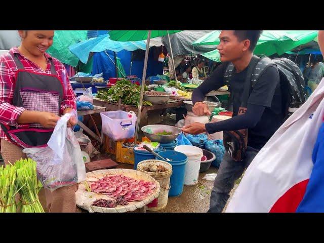 Chợ đặc sản vientiane tại laos , đặc sản rừng tại lào rất nhiều món ngon đặc sắc