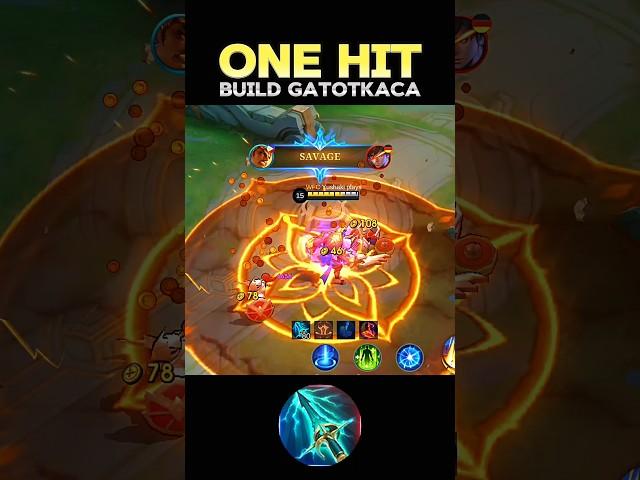  WATCH THIS - BEST BUILD  GATOTKACA 2025 (ONE HIT) ~ MLBB  #mobilelegends #gatotkaca #onehitbuild