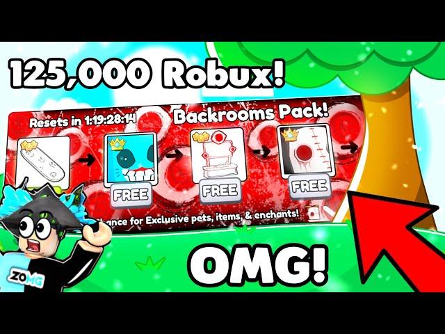  Spending 125,000 ROBUX on BACKROOMS PACK & GOT ??? in Pet Simulator 99!