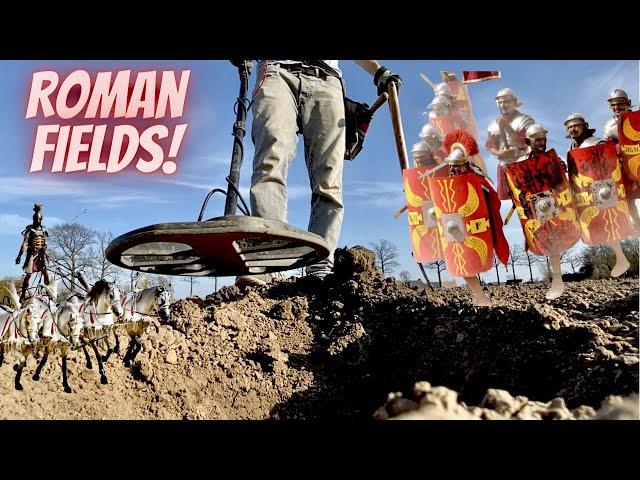 Metal Detecting a Field FULL of Roman Treasures!