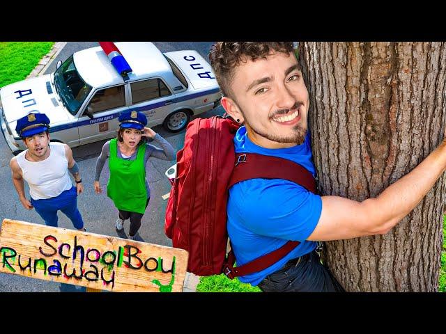 ПОЛИЦИЯ ИЩЕТ МЕНЯ В ДОМЕ ЗЛЫХ РОДИТЕЛЕЙ В SCHOOLBOY RUNAWAY В МАЙНКРАФТ!