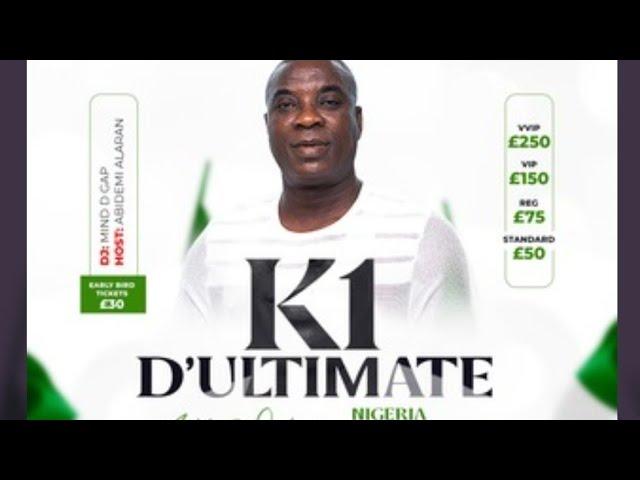 K1 De Ultimate live in London for 2024 Nigerian independence day powered by Alexes Promotions.