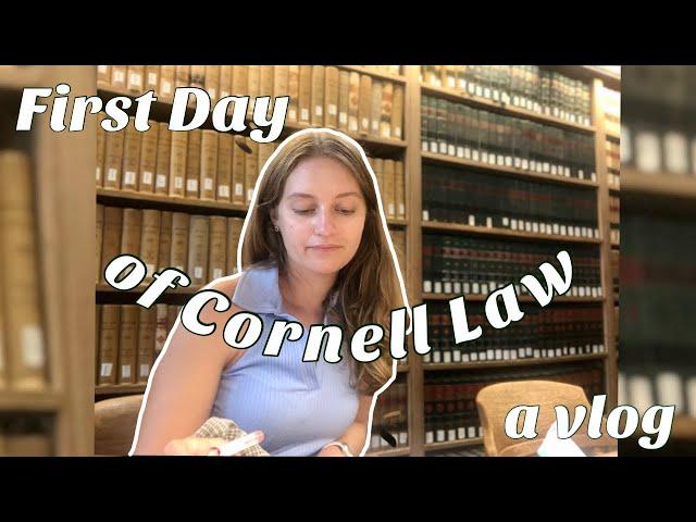 FIRST WEEK OF LAW SCHOOL VLOG || CORNELL LAW