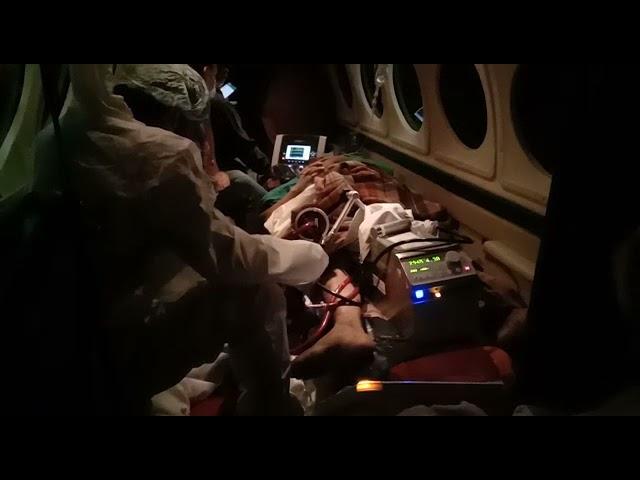 Patient shifted by Airrescuers Worldwide Pvt Ltd