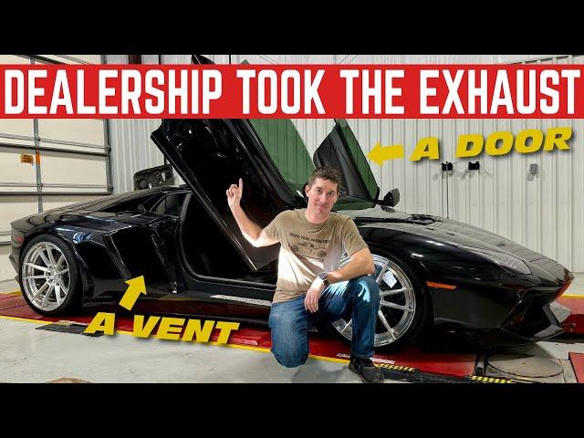 BUYING A Lamborghini Aventador And The DEALERSHIP Took The Exhaust Off...