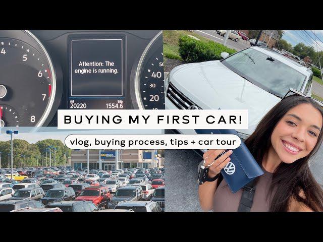 BUYING A CAR | vlog + process and tips!