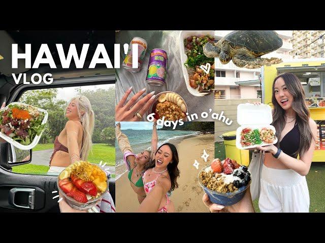 HAWAI’I VLOG: first time in o’ahu - finding the best eats, hiking & exploring the north shore!