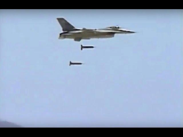 U.S. Air Force F-16 Cluster Drop