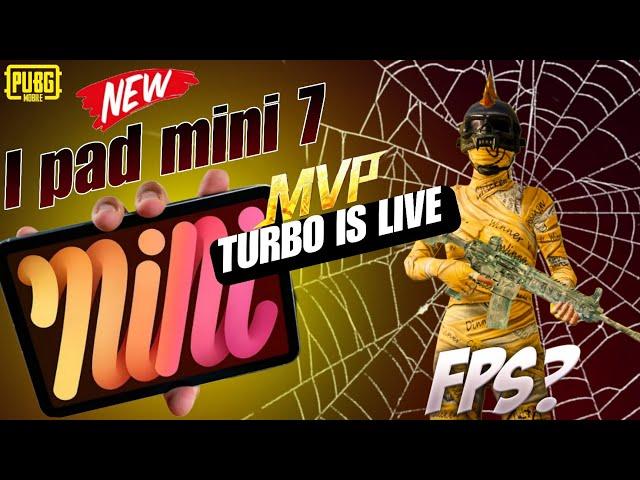 LIVE BGMI WITH NEW I PAD MINI 7 TURBO IS LIVE 