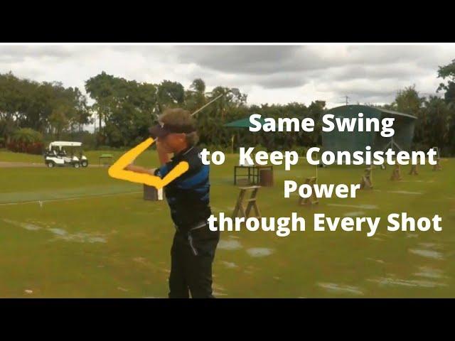 Bernhard Langer Drill - Same Swing through Every Shot
