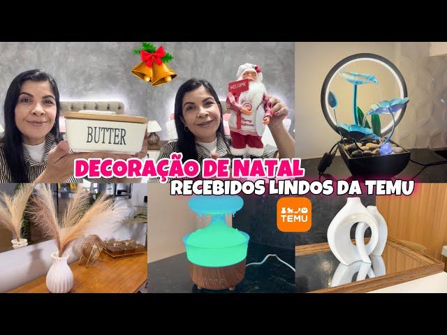 DECORAÇÃO DE NATAL DA TEMU  Encantada com esse recebido  DECORANDO O LAR 