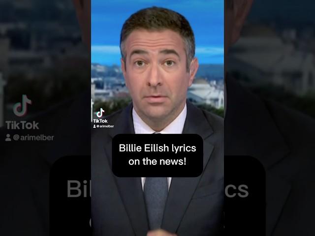 Billie Eilish lyrics on the news